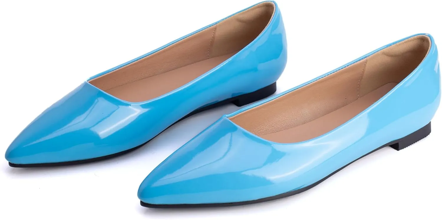 Walking Flats Women Daily Pointed Toe Work Dolly Shoes