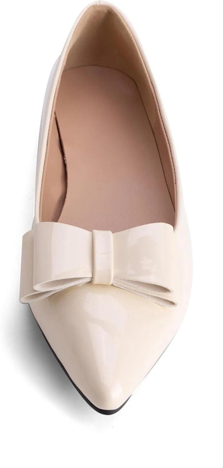 Walking Flats Women Daily Pointed Toe Work Dolly Shoes
