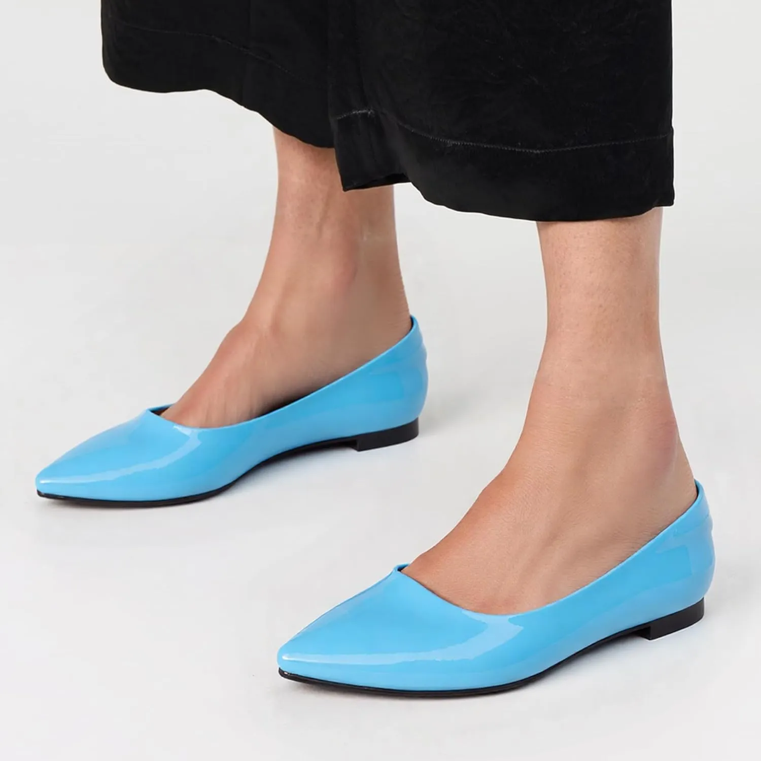 Walking Flats Women Daily Pointed Toe Work Dolly Shoes