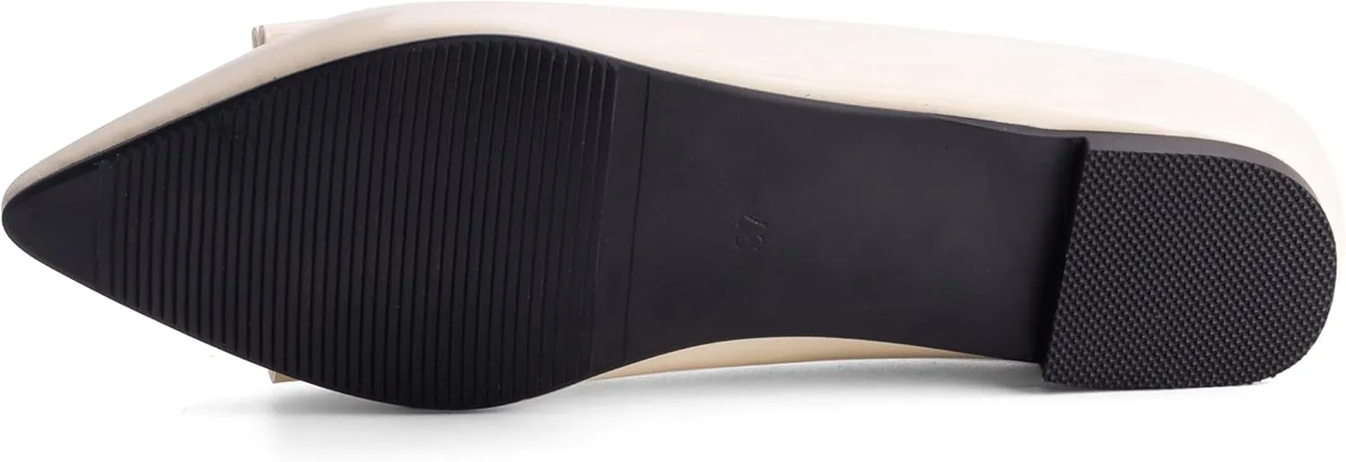 Walking Flats Women Daily Pointed Toe Work Dolly Shoes