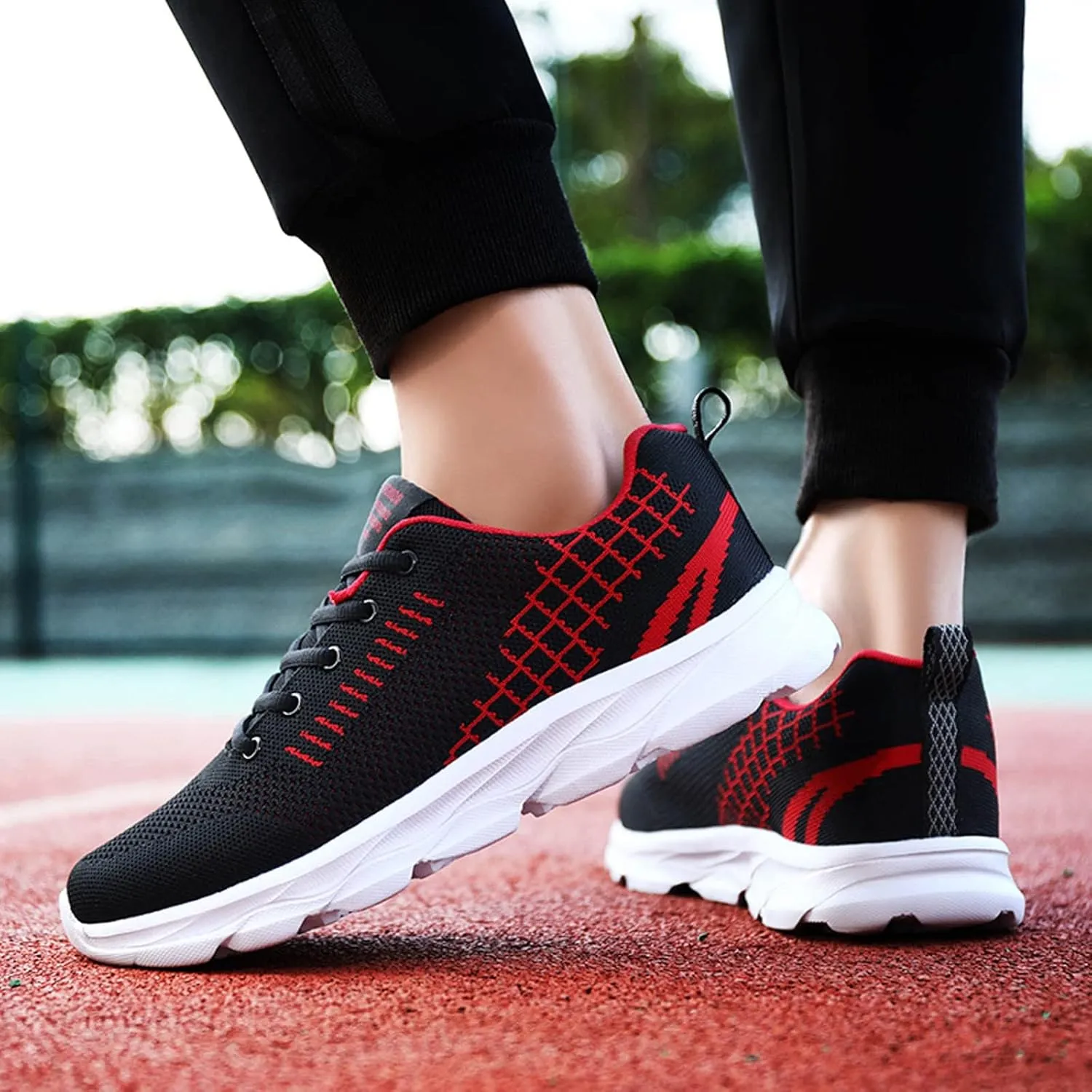 Women's Lace Up Walking Running Shoes Tennis Casual Mens Running Shoes Breathable Men Casual Dress Shoes Brown Sneakers Platform Tennis Shoe Cross Trainer Shoe