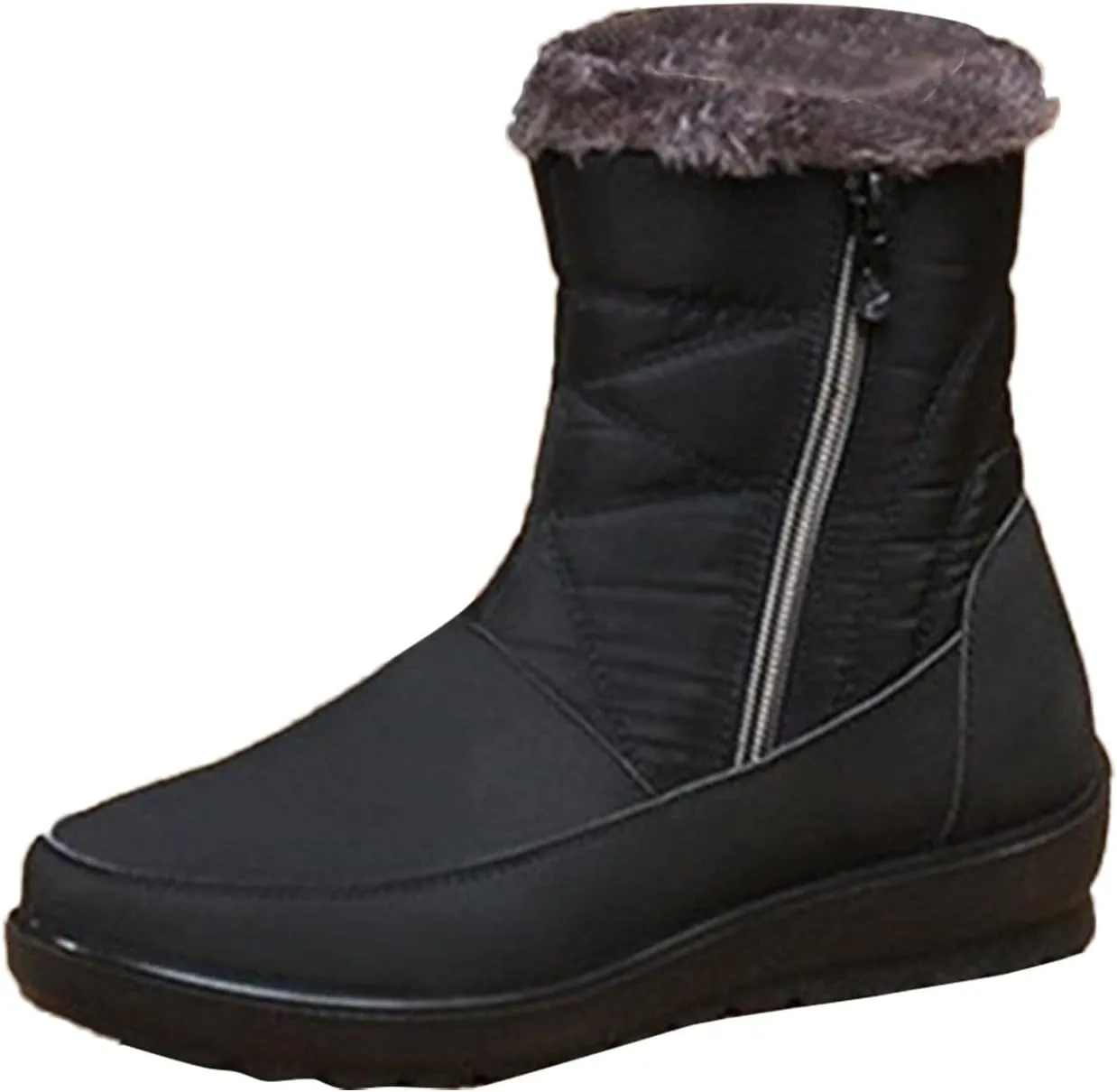 Womens Waterproof Winter Boots with Arch Support Wide Width Snow Boot Women Wide Women Winter Boots Slip on 8.5 Wide Snow Boots for Women with Zipper Women 9 Wide Winter Boot
